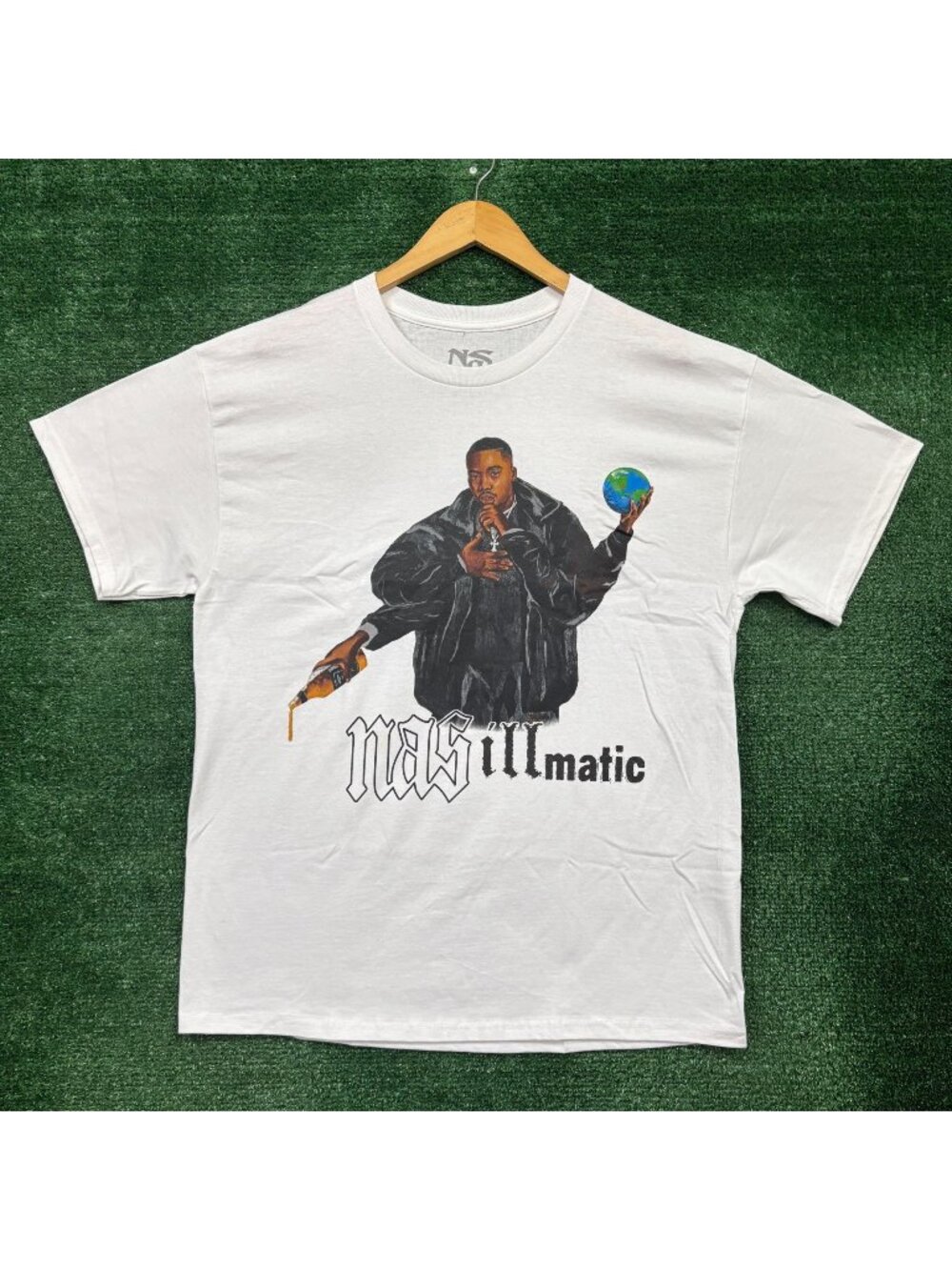 Nas Illmatic Album Hip-Hop Poster T-Shirt Size Large